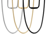 A.R.Z. Steel 5mm Round Box Link Chain