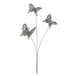32" Winter Jewel Butterfly x3 Spray