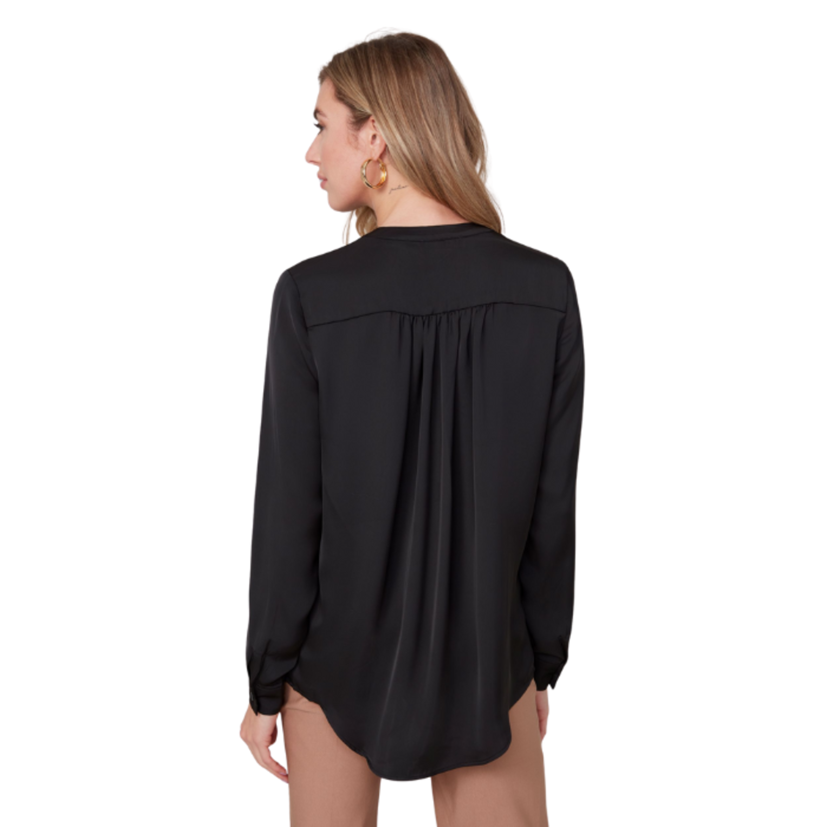 Renuar Renuar - Long-Sleeve Henley Blouse
