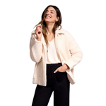 Tribal Hidden Snap Front Boucle Bomber