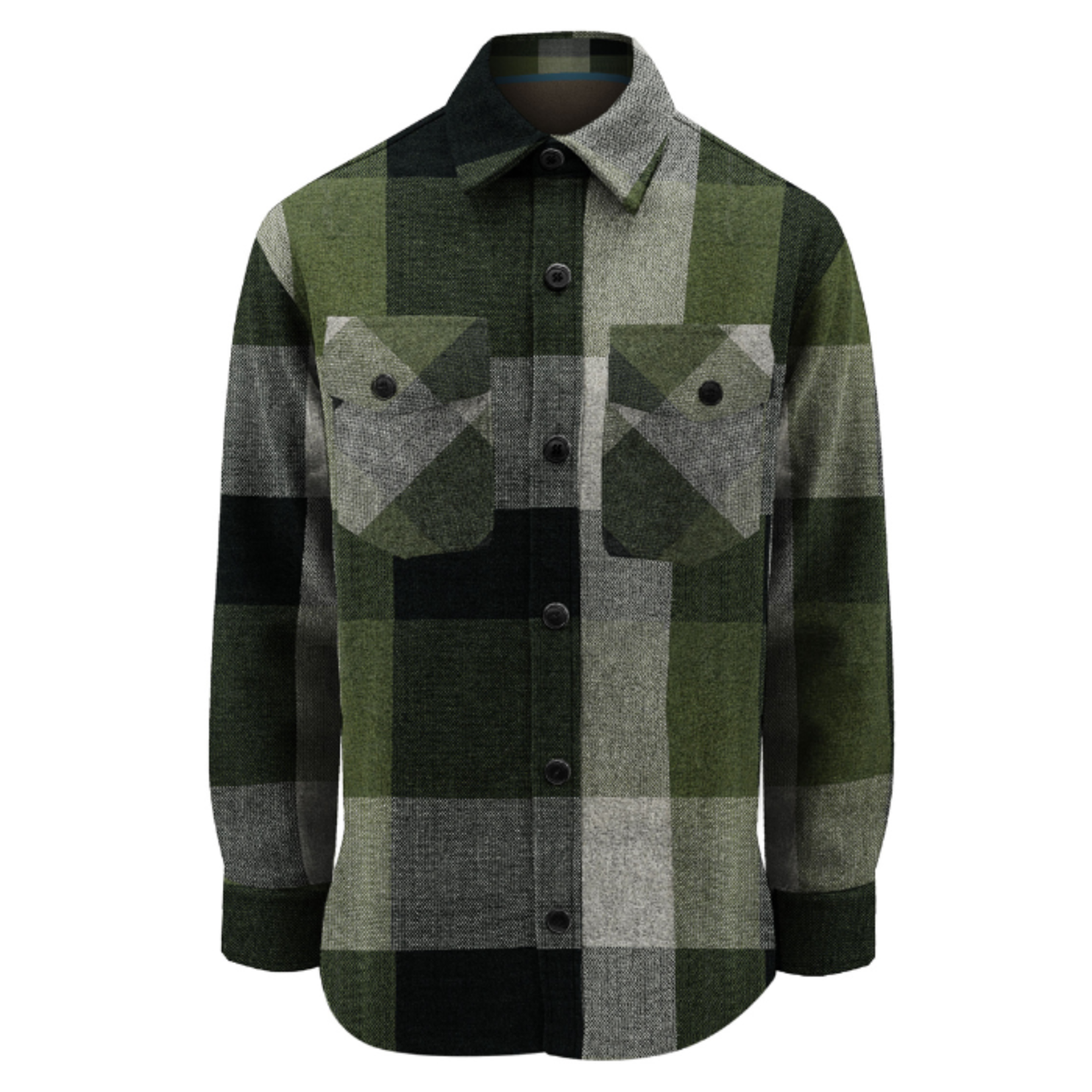 Point Zero Point Zero - Men’s Plaid Flannel Overshirt