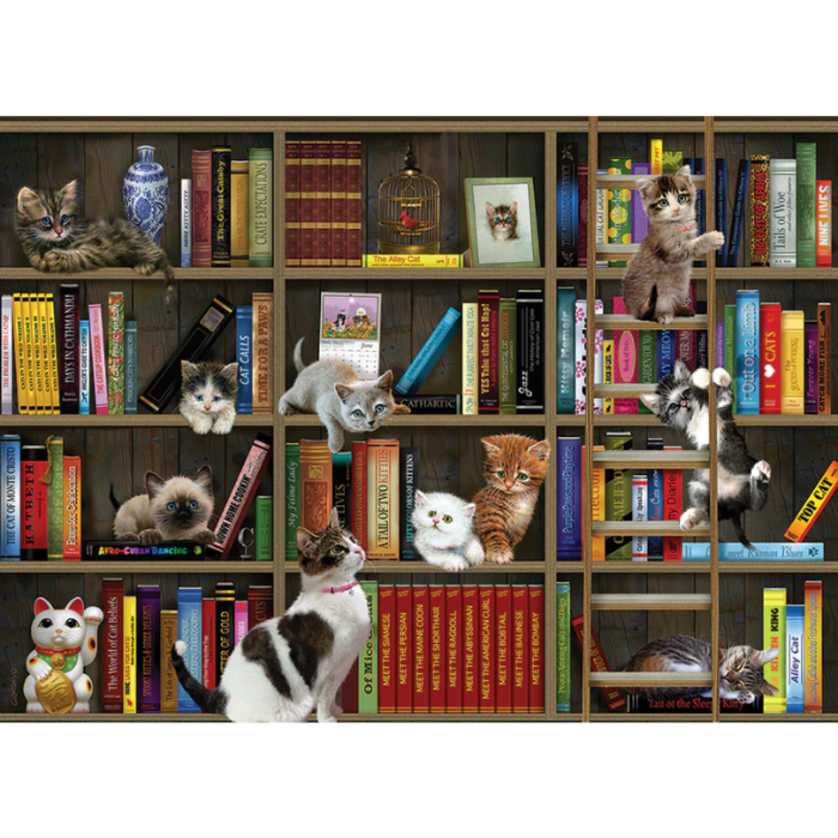 Cobble Hill Cobble Hill - 1000pcs - Kitty Librarians