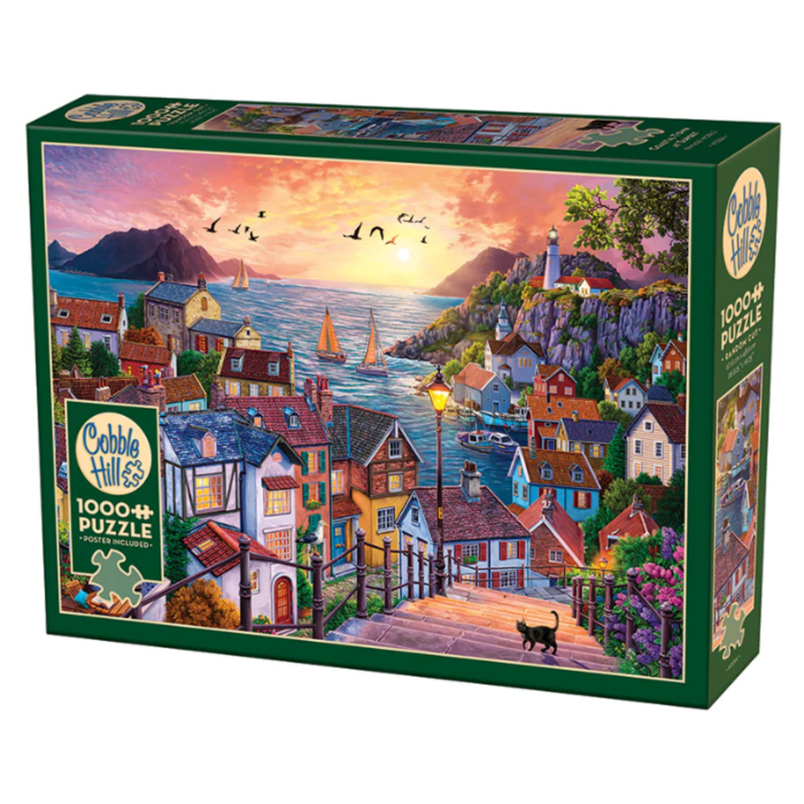 Cobble Hill Cobble Hill - 1000pcs - Coastal Town at Sunset