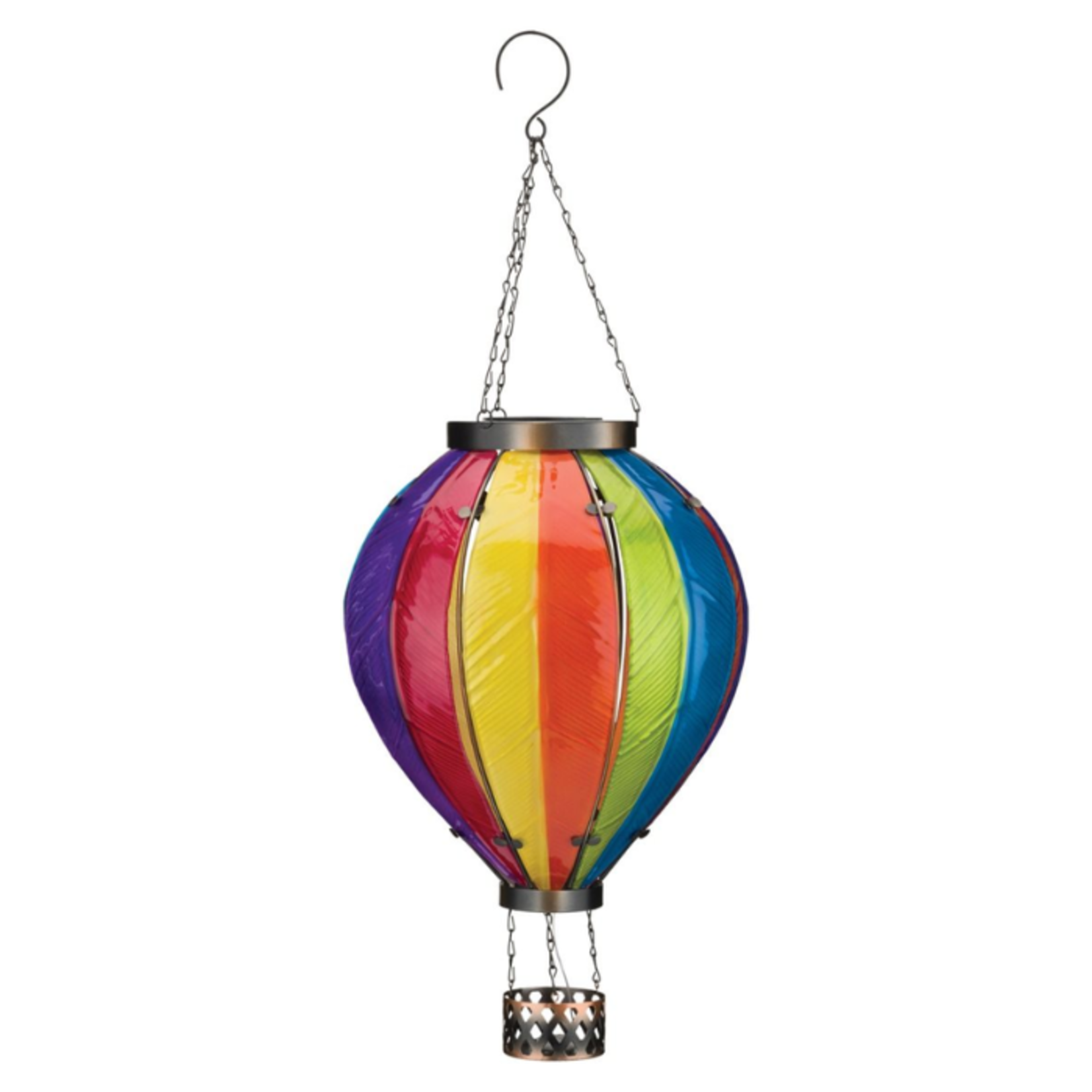 Regal Art & Gift Hot Air Balloon Solar Lantern XLG - Rainbow
