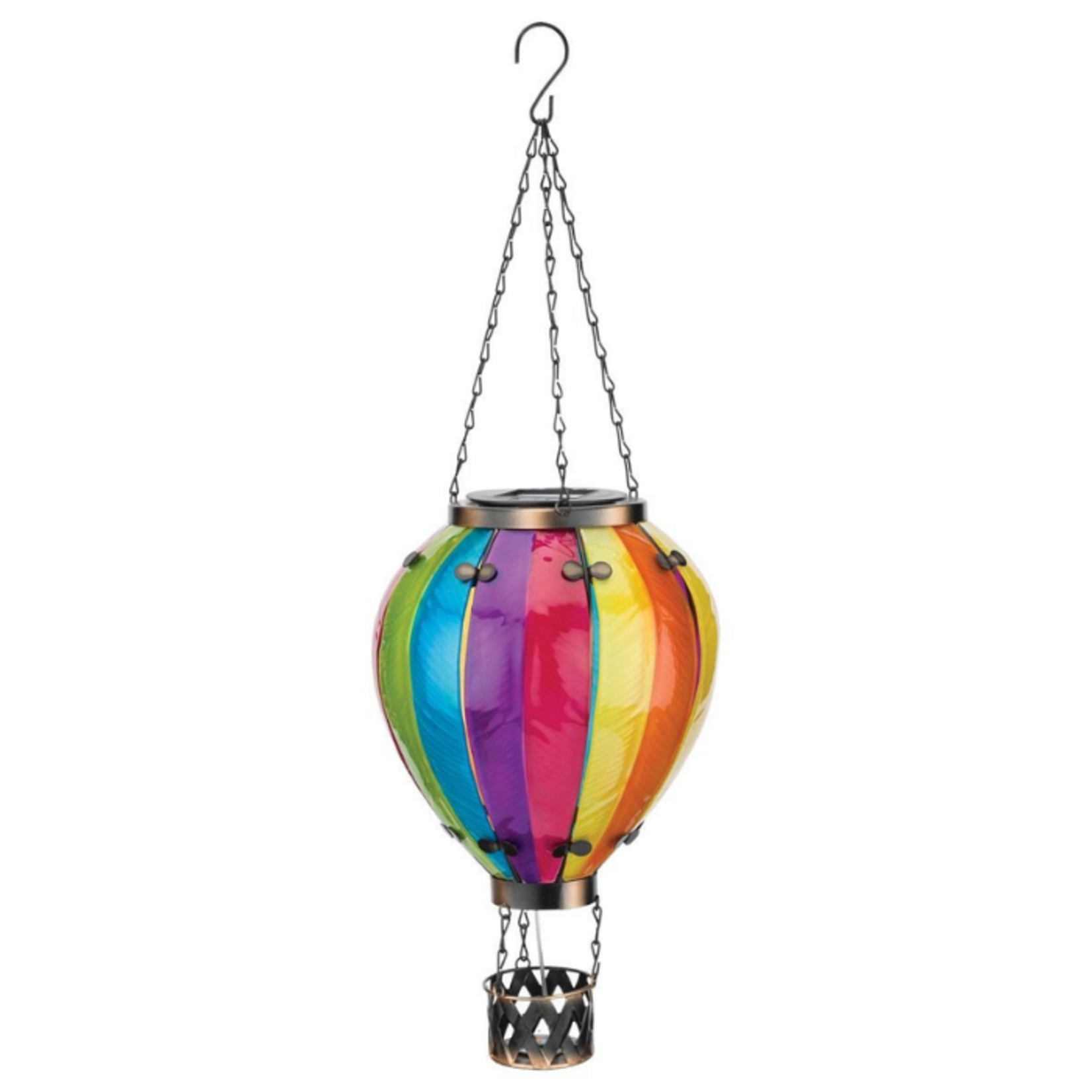 Regal Art & Gift Hot Air Balloon Solar Lantern LG - Rainbow