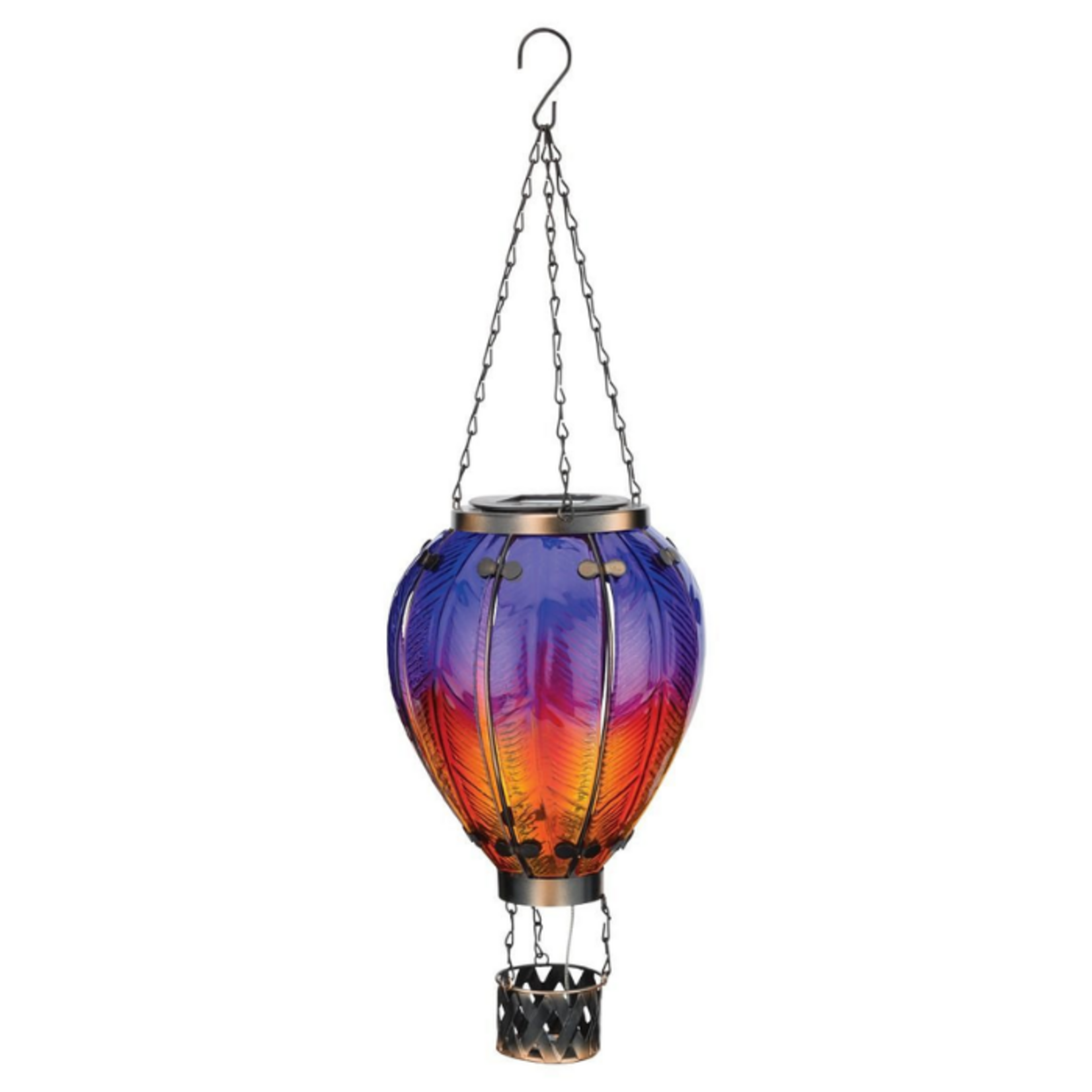 Regal Art & Gift Hot Air Balloon Solar Lantern LG - Purple