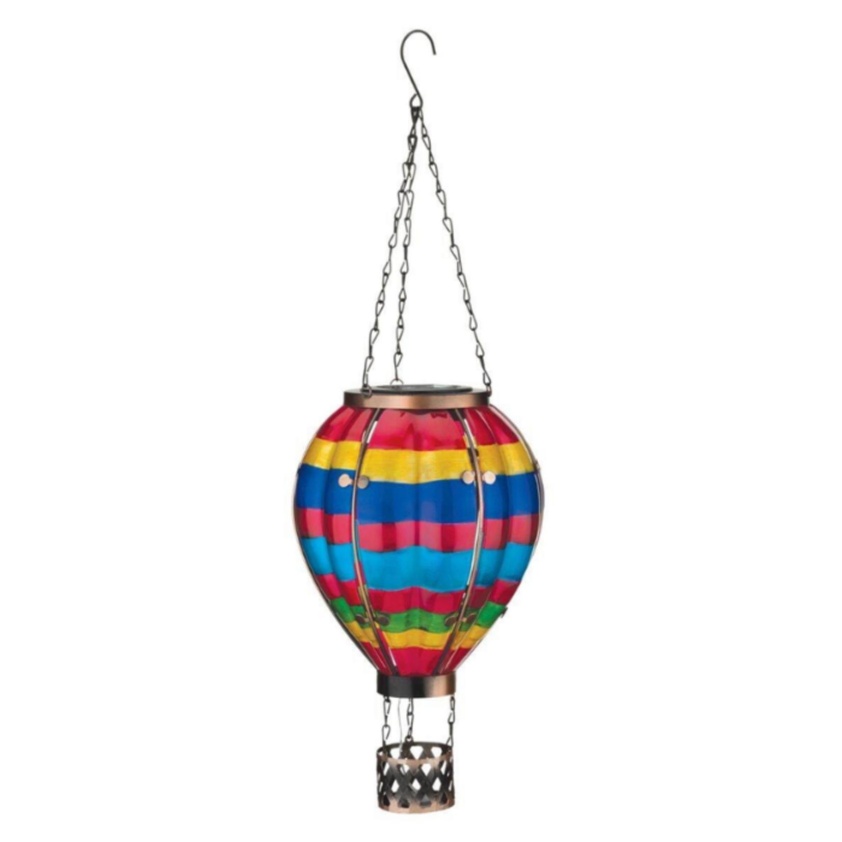 Regal Art & Gift Hot Air Balloon Solar Lantern LG - Multi Stripe