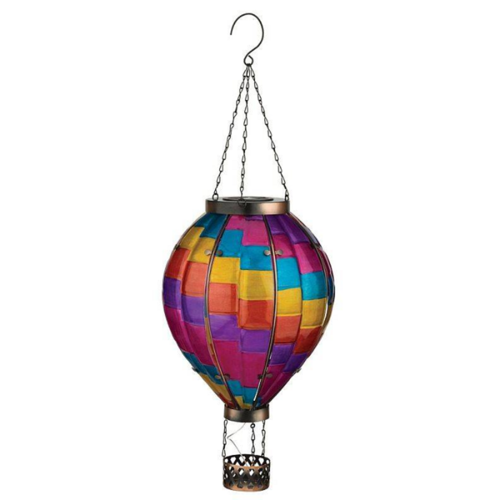 Regal Art & Gift Hot Air Balloon Solar Lantern XLG - Stripe
