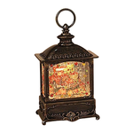 B/O Lighted Spinning Water Glove Harvest Lantern 8.75"H