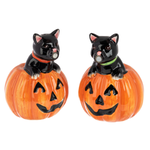 Ganz - Midwest - CBK Black Cat in Pumpkin Salt & Pepper Shaker Set (2pcs)