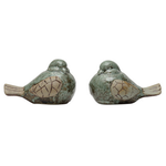 Creative Co-Op Stoneware Bird - Aqua