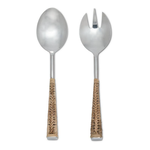 Abbott Home Decor Rattan Handle Salad Servers