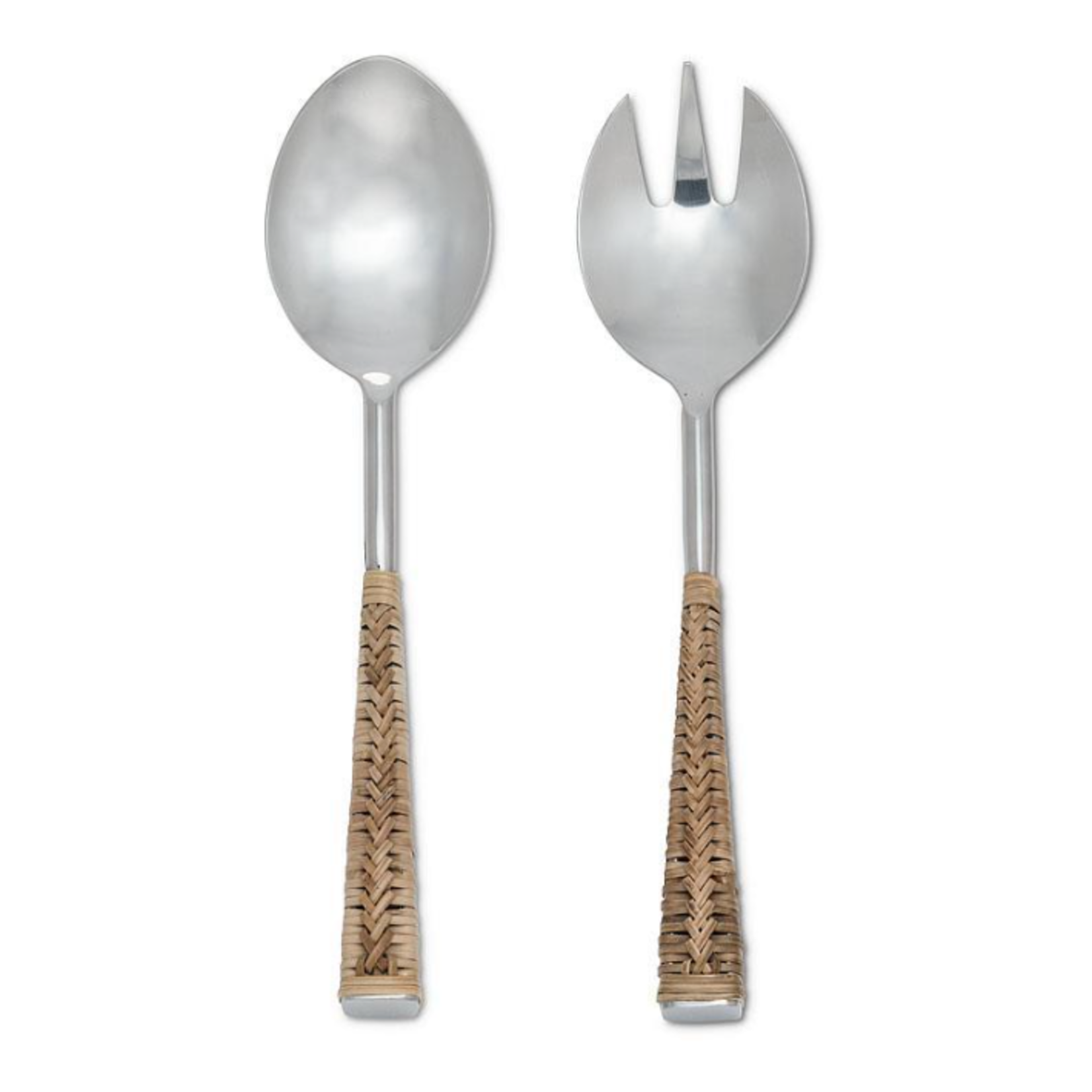 Abbott Home Decor Rattan Handle Salad Servers