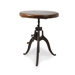 Abbott Home Decor Crank Adjustable Pedestal Table