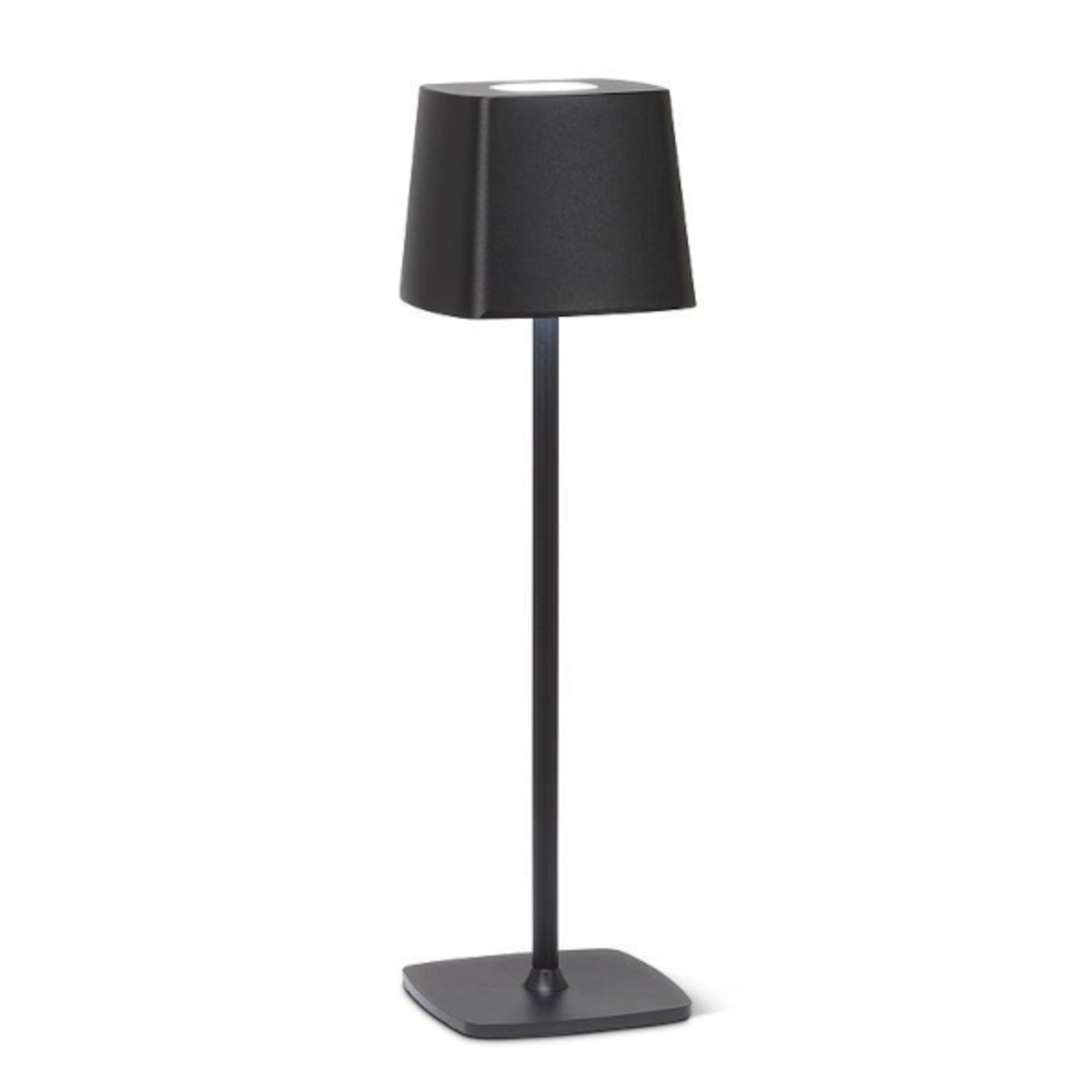 Square Shade LED Table Light - Black - 15"