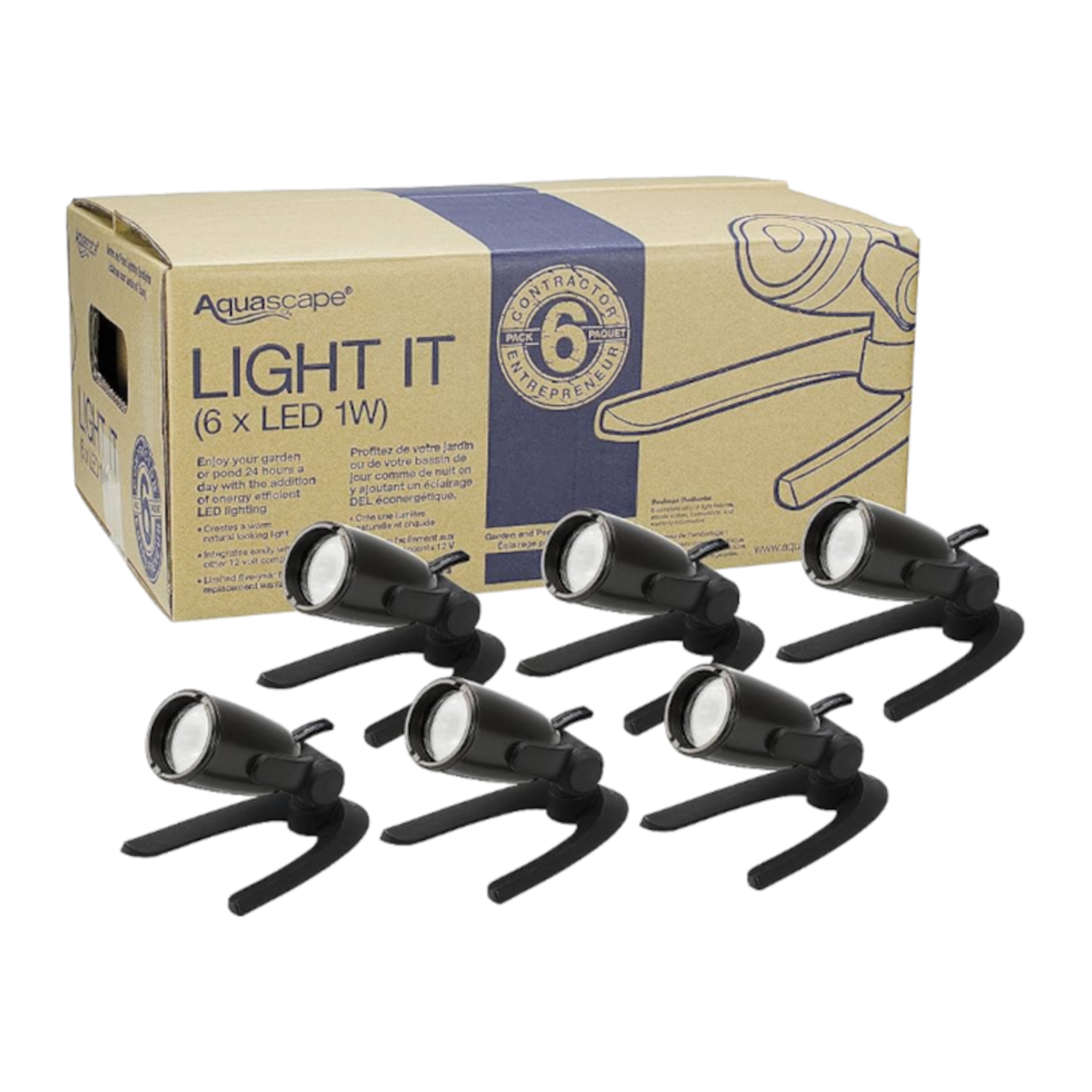 Aquascape Aquascape - Contractor Pack - 6 x LED (1W) Spotlight