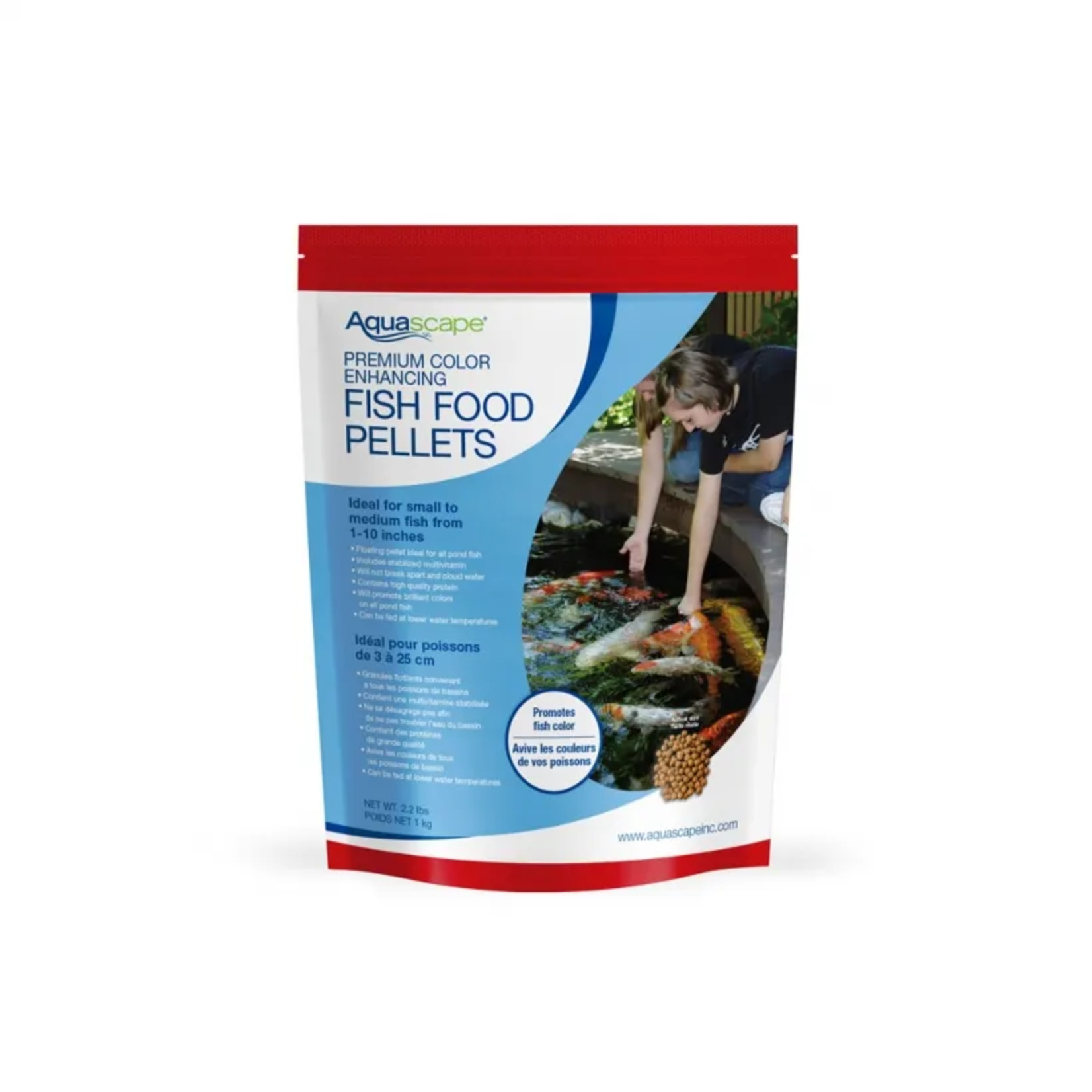 Aquascape Aquascape - Premium Color Enhancing Fish Food Pellets - Small/Medium Fish - 1kg