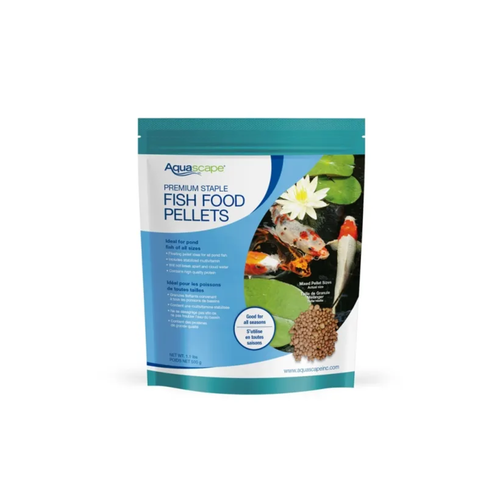Aquascape Aquascape - Premium Staple Fish Food Pellets - All Size Fish - 500g