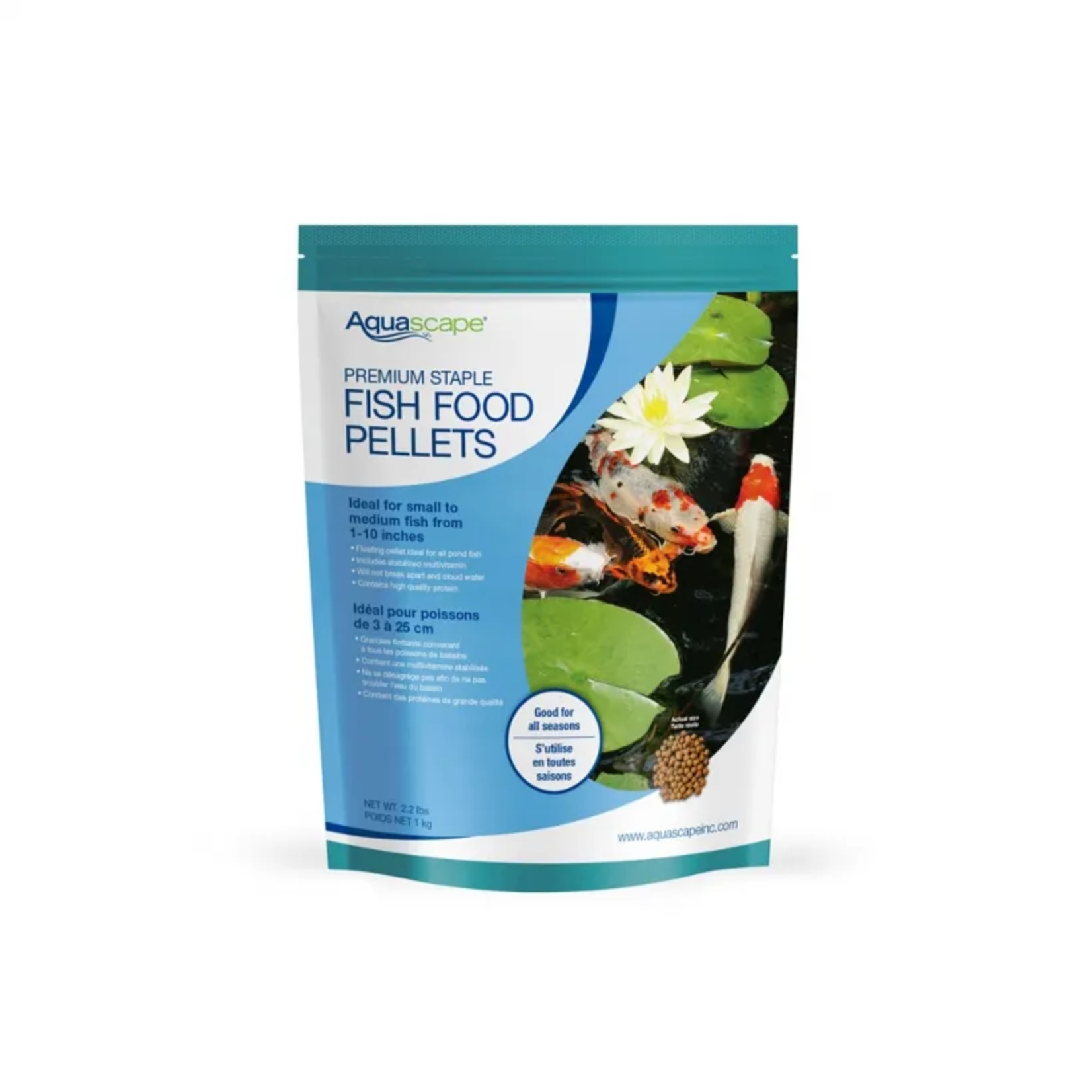 Aquascape Aquascape - Premium Staple Fish Food Pellets - Small/Medium Fish - 1kg