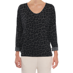 Leopard Print V-Neck Top