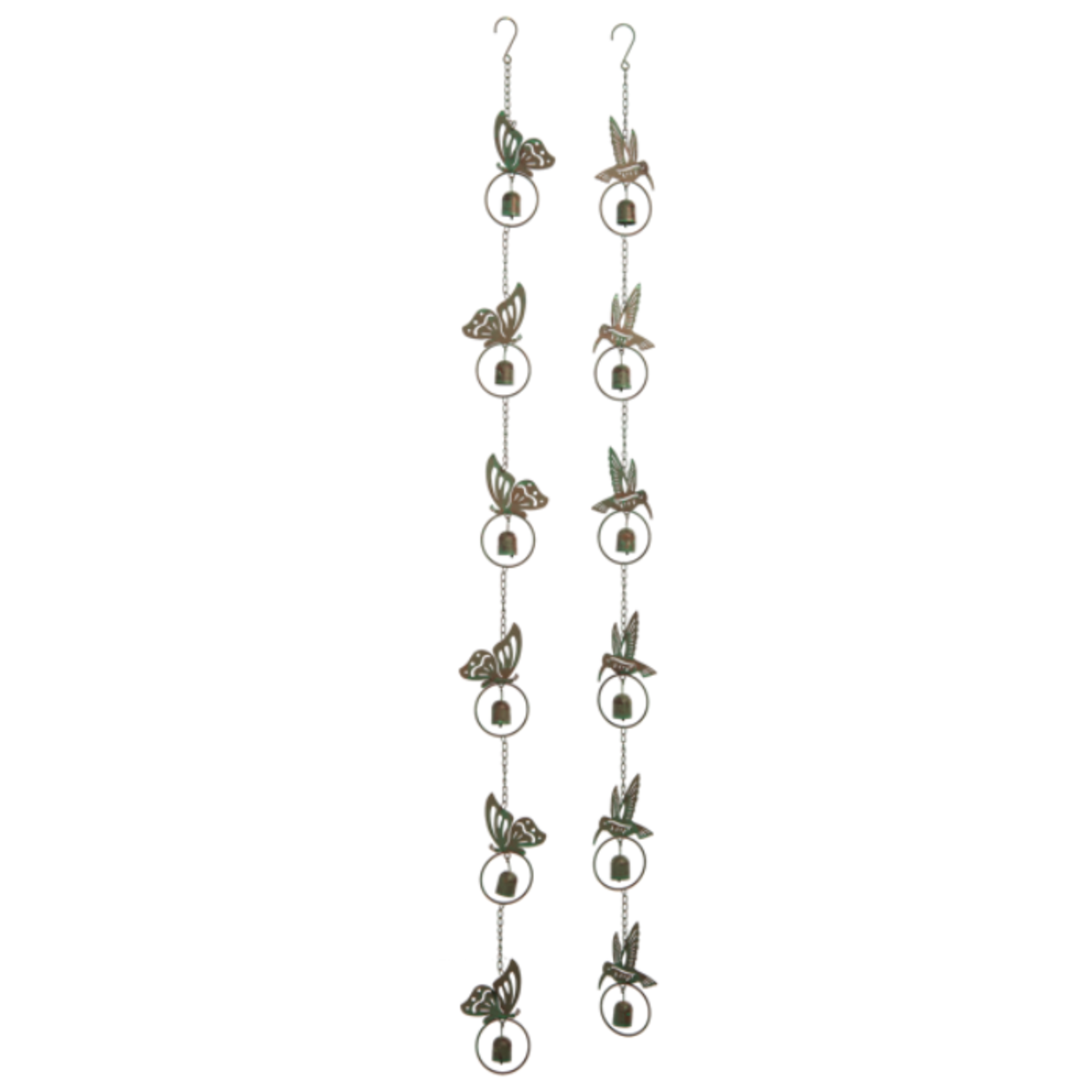 Laser Cut Rain Chain w/ Bells