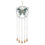 Butterfly Windchime w/ Glass Beads