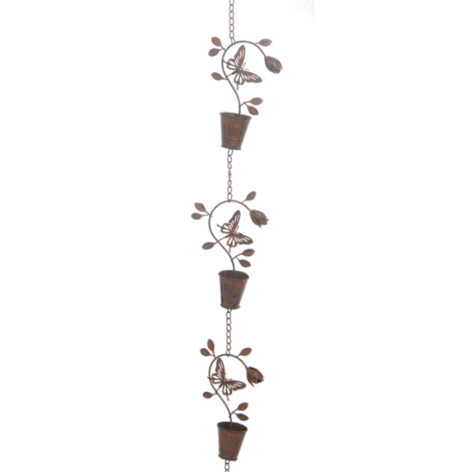 Ganz - Midwest - CBK Butterfly, Flower & Bucket Rain Chain