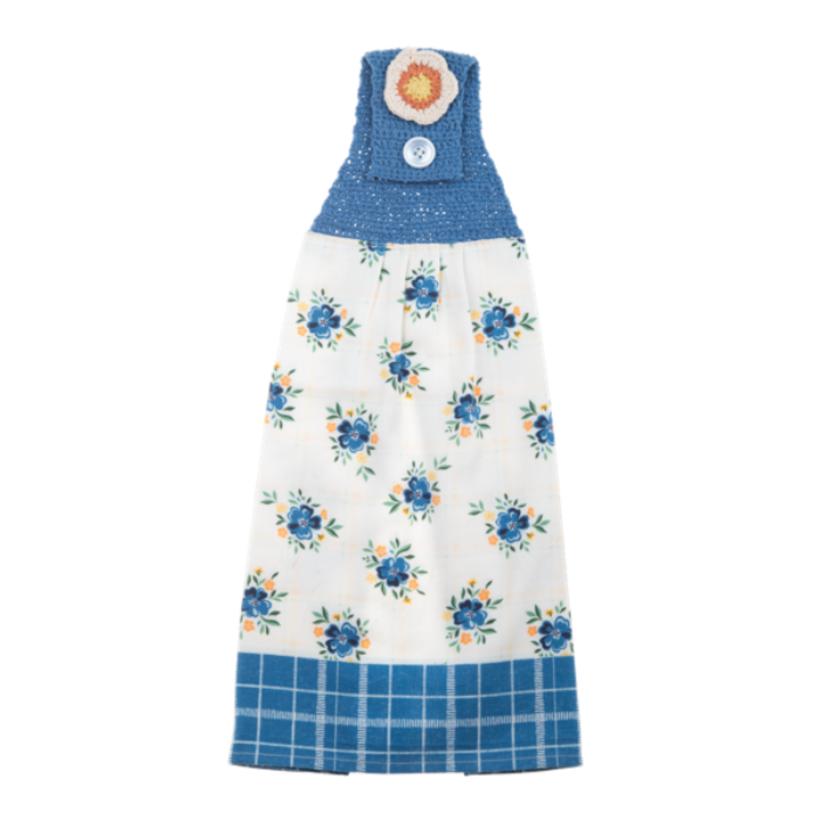 Crochet Flower Tea Towel