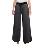 Wide-Leg Knit Drawstring Pants