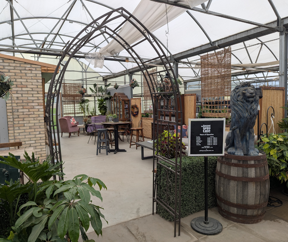 Welcome to The Secret Garden Café inside The Green Spot