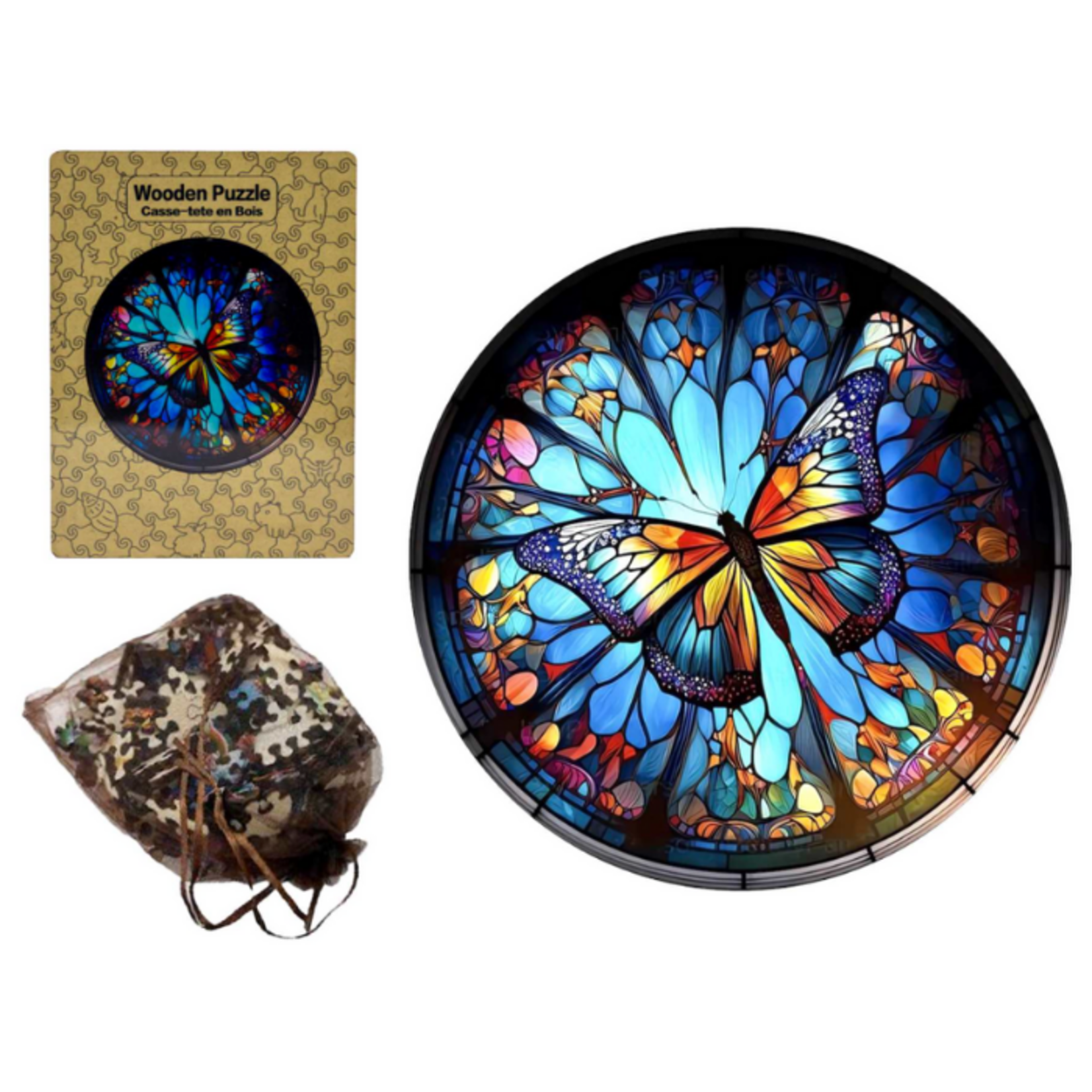 Splash Wooden Butterfly Jigsaw Puzzle Set - 187pcs