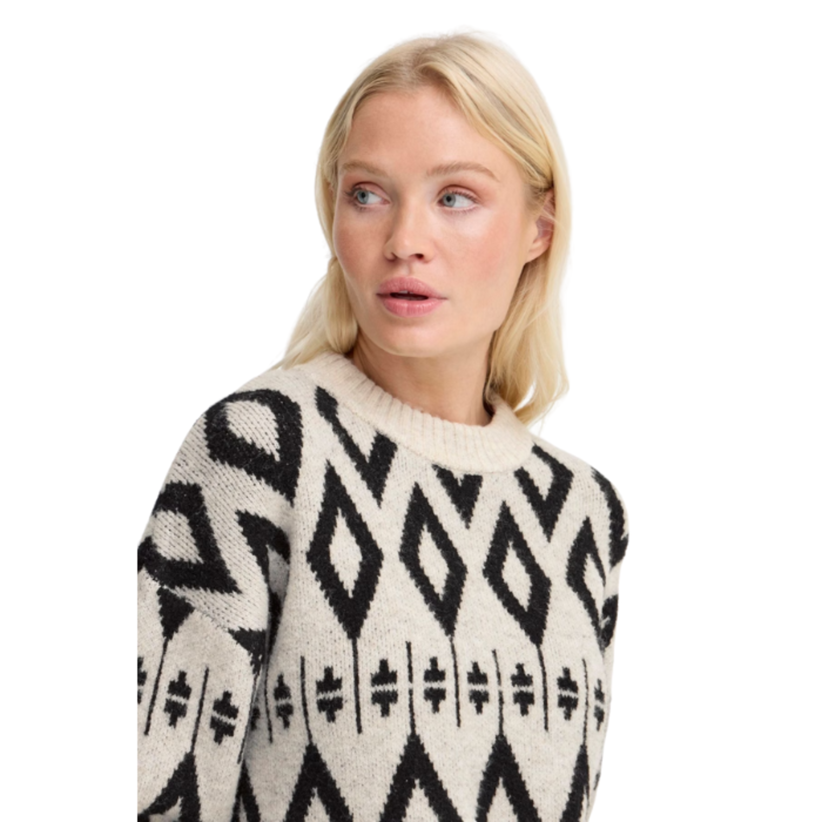 B.Young - Bymirko Jacquard Jumper Sweater