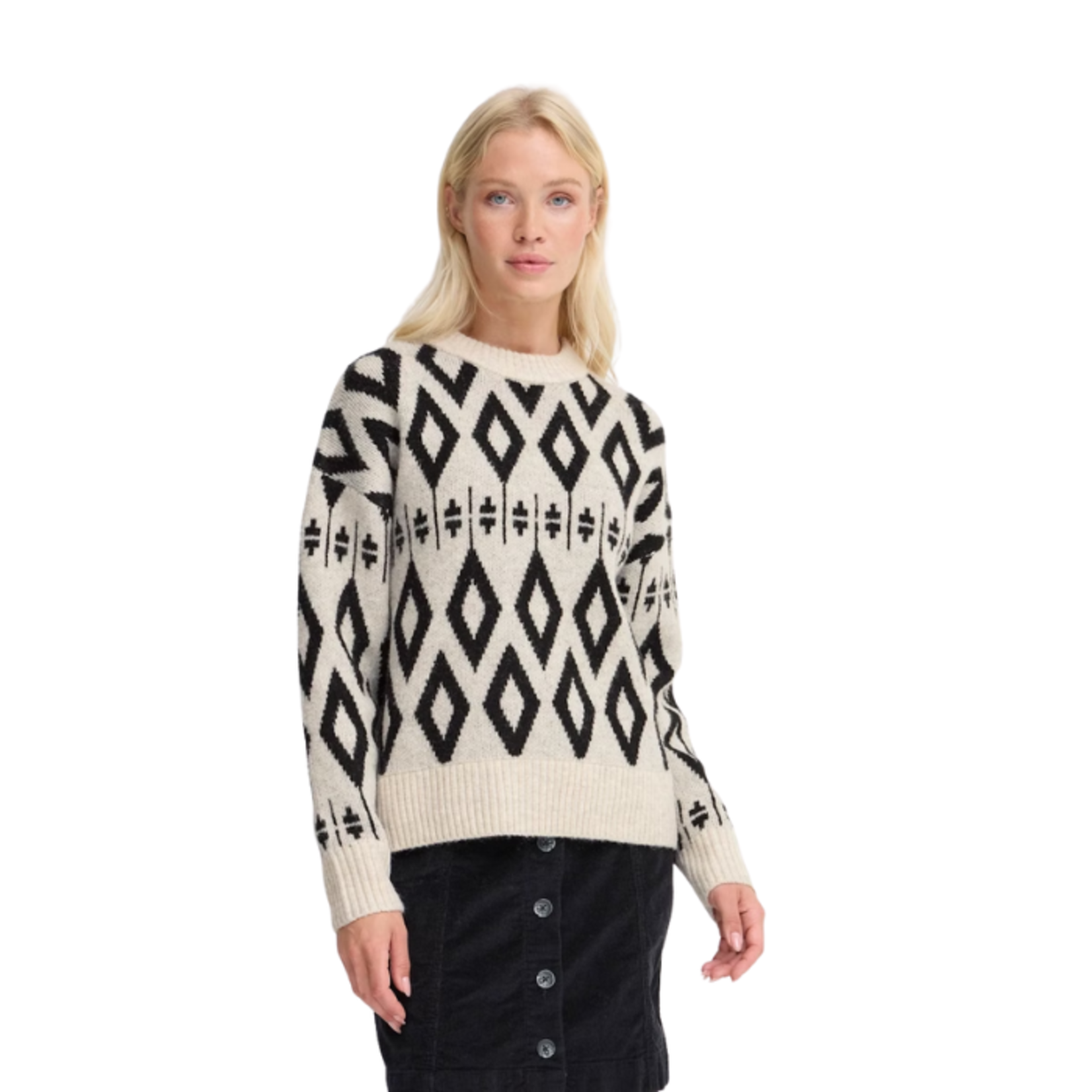 B.Young - Bymirko Jacquard Jumper Sweater