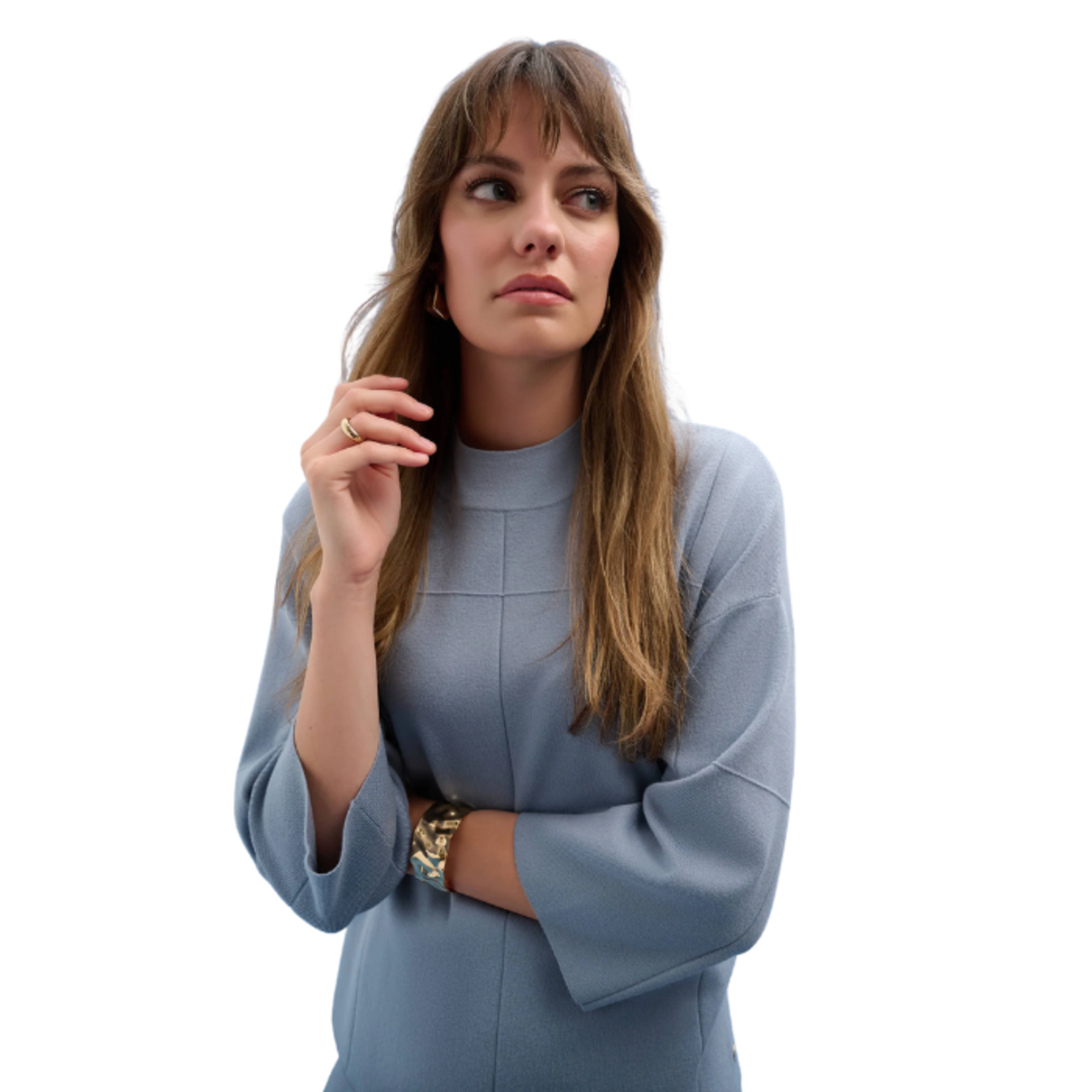 Joseph Ribkoff Joseph Ribkoff - 3/4 Sleeve Mock Neck Sweater Top