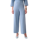 Joseph Ribkoff High-Waist Wide-Leg Knit Pants
