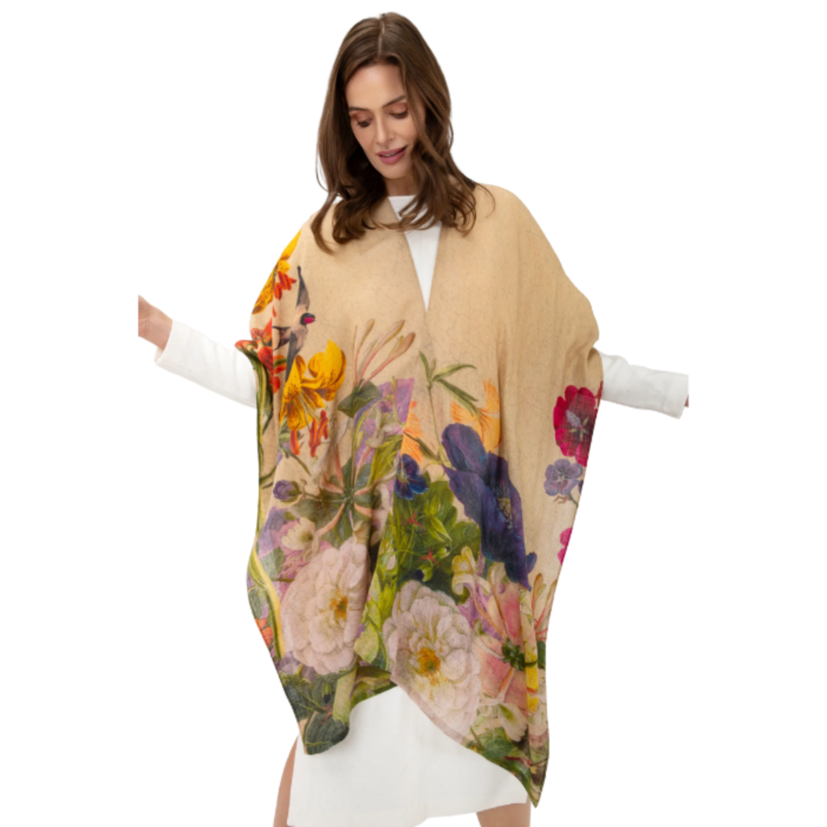 Powder -  Autumn Posy Wool Wrap Around
