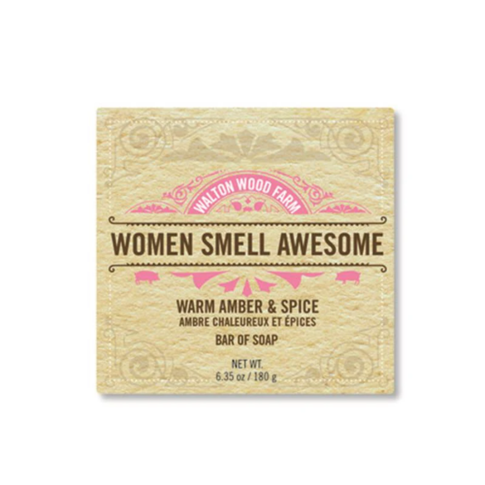 Walton Wood Farm Soap Bar - Women Smell Awesome Small Bar - 180g
