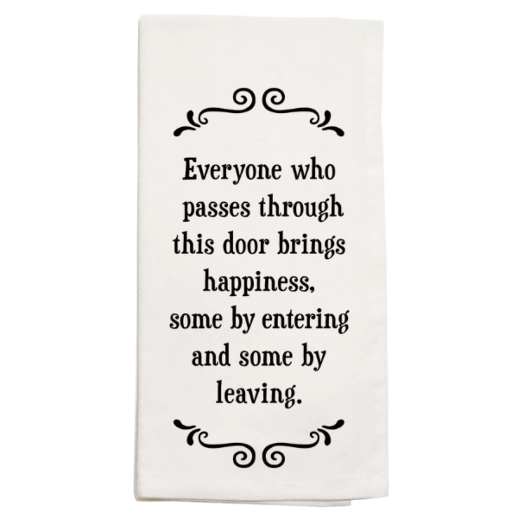 Scrunchy Face Kitchen Towels - Through this door