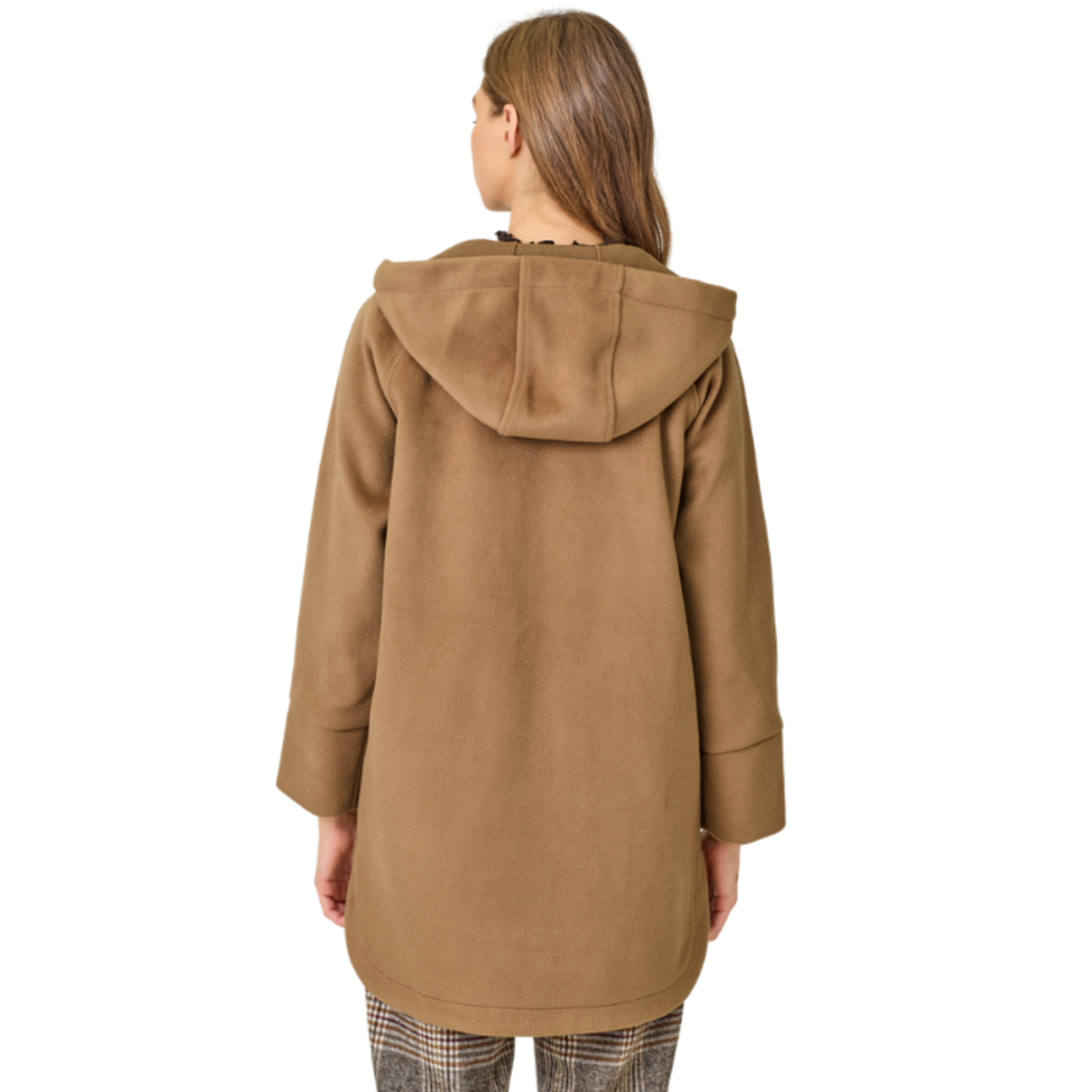 Mystree Mystree - Hooded Zip-Up Coat
