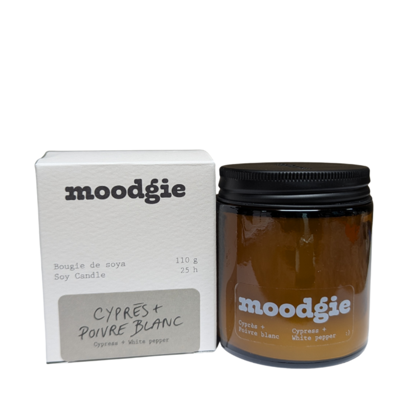 Moodgie Moodgie Soy Candle - Cypress + White Pepper