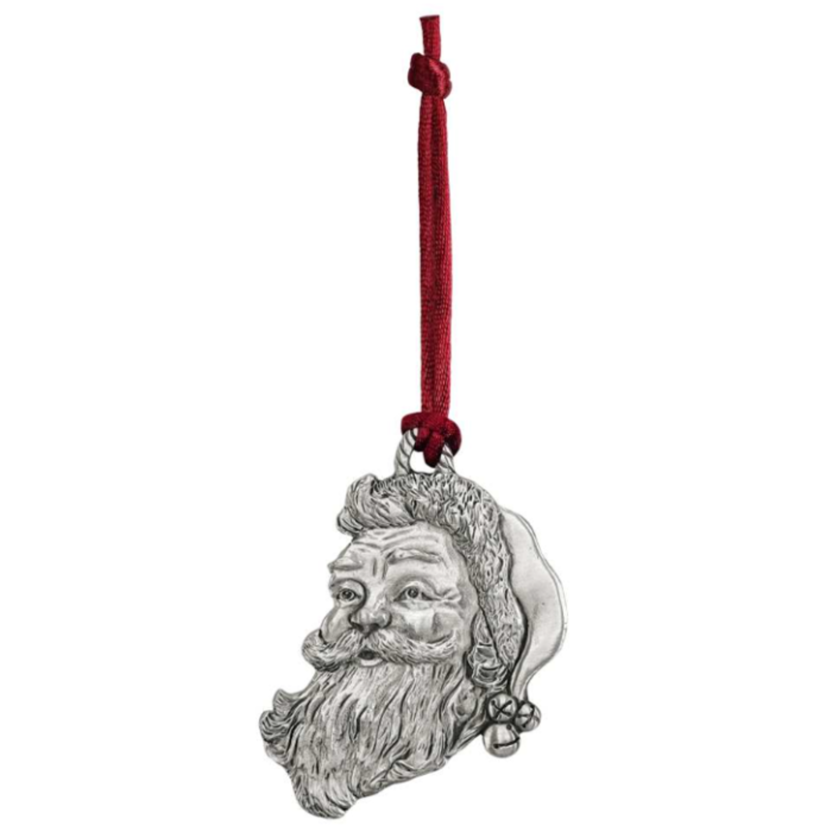 Seagull Pewter Satin Finish Smiling Santa Ornament