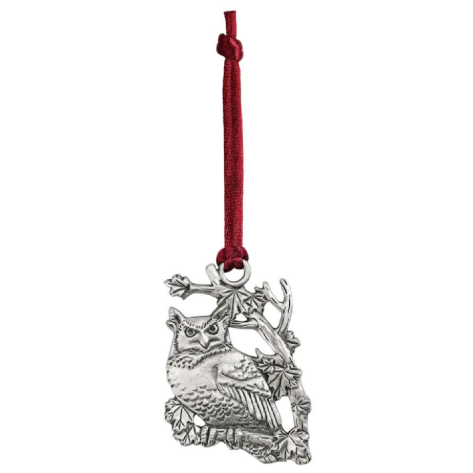 Seagull Pewter Satin Finish Horned Owl Ornament