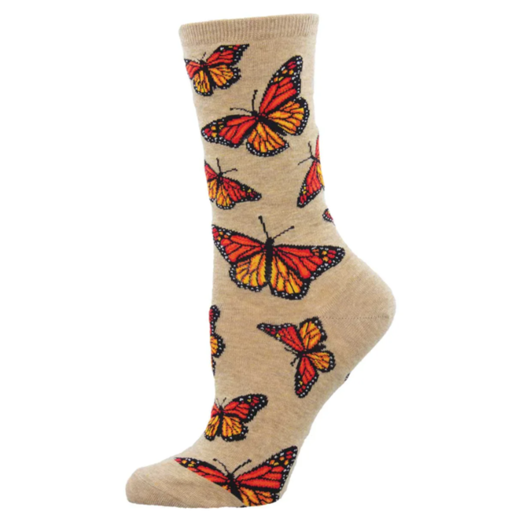 Socksmith Ladies Socks - Social Butterfly – Hemp Heather – 9-11