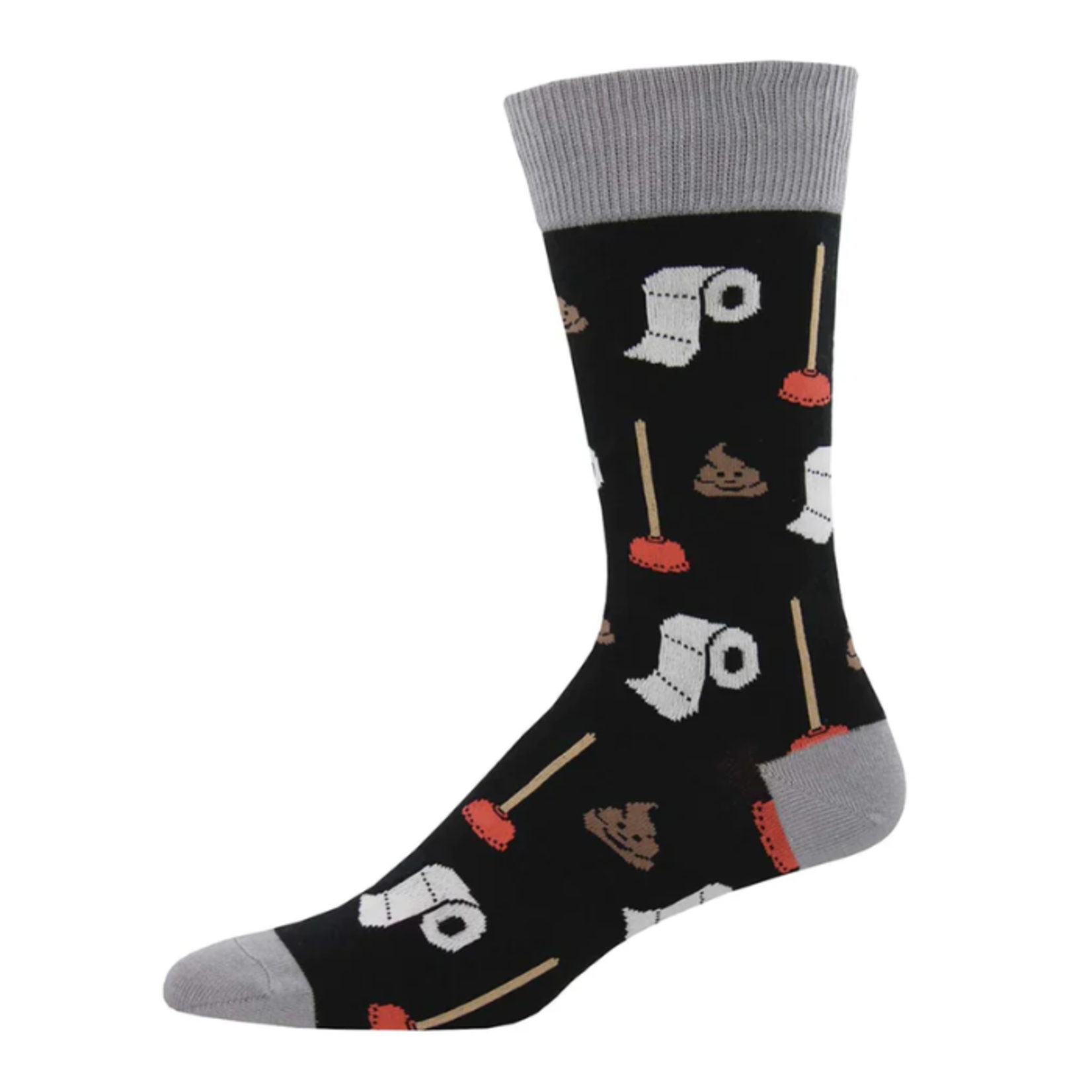 Socksmith Men's Socks - Potty Party – Black