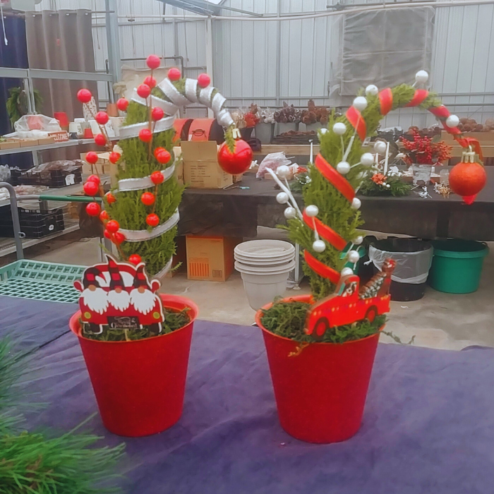 Whimsical Grinch tree craft