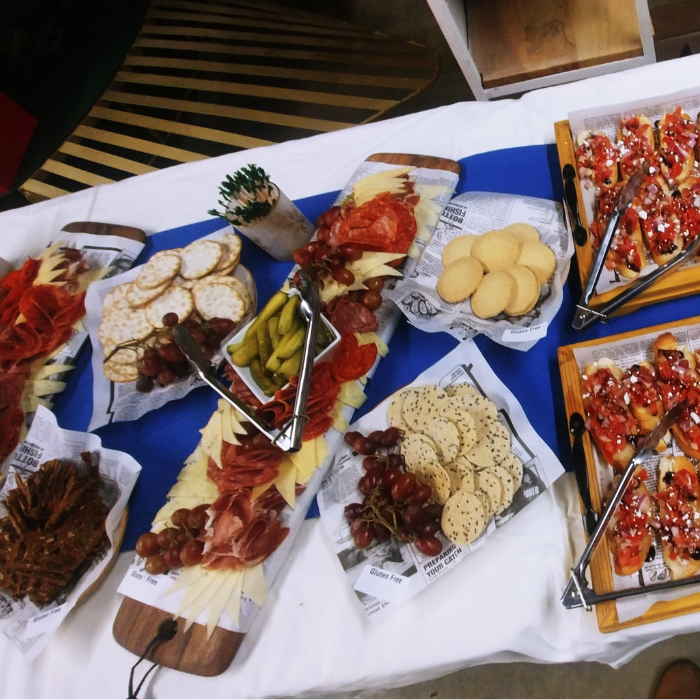 Catering spread by The Secret Garden Café