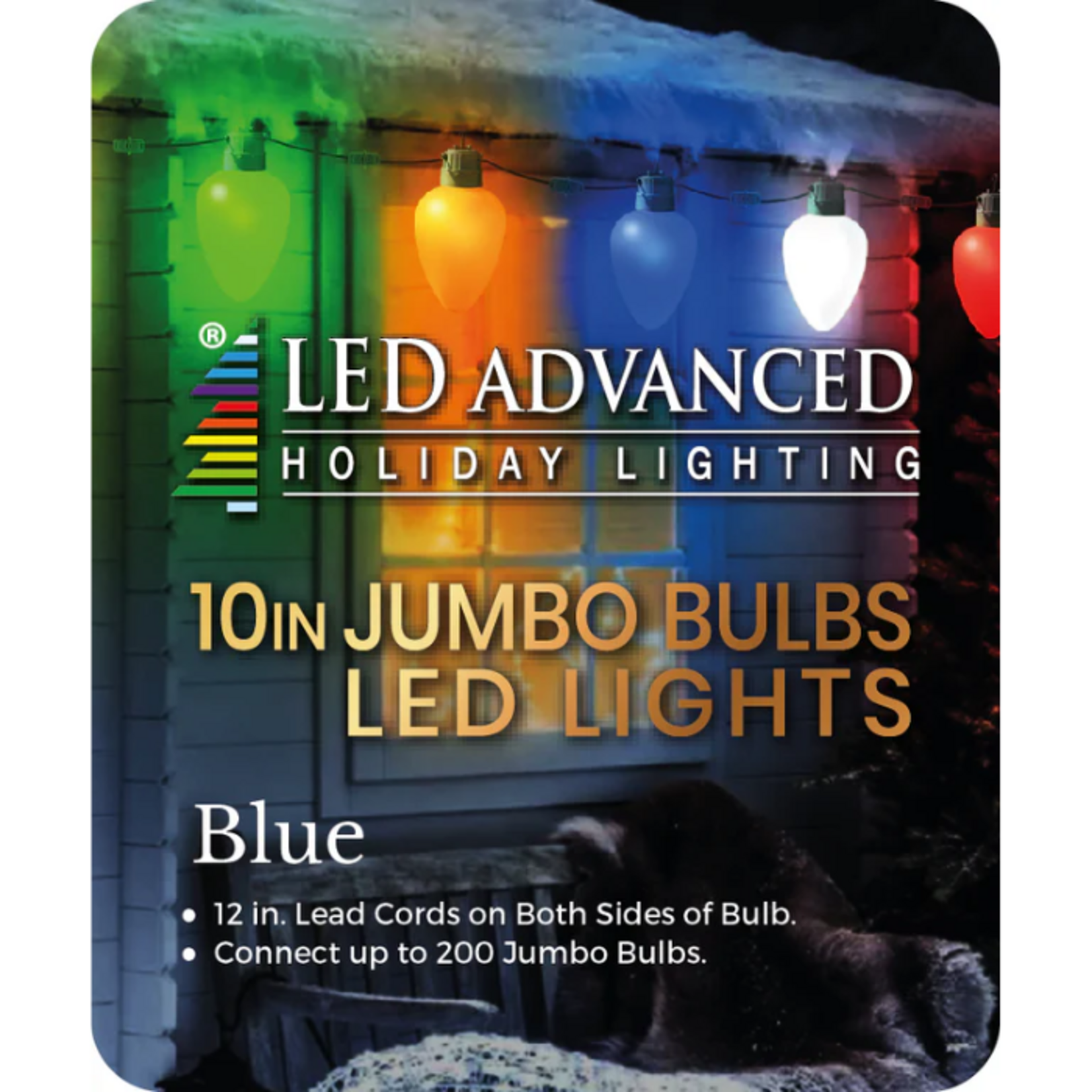 Jumbo LED Christmas Bulb Blue