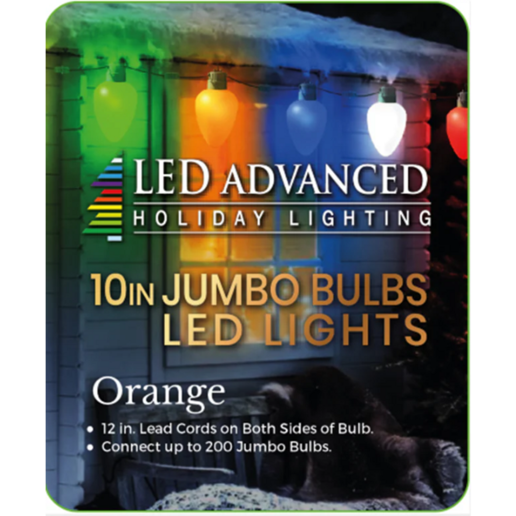 Jumbo LED Christmas Bulb Orange