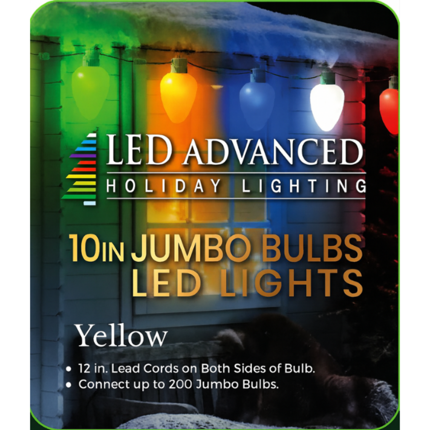 Jumbo LED Christmas Bulb Yellow