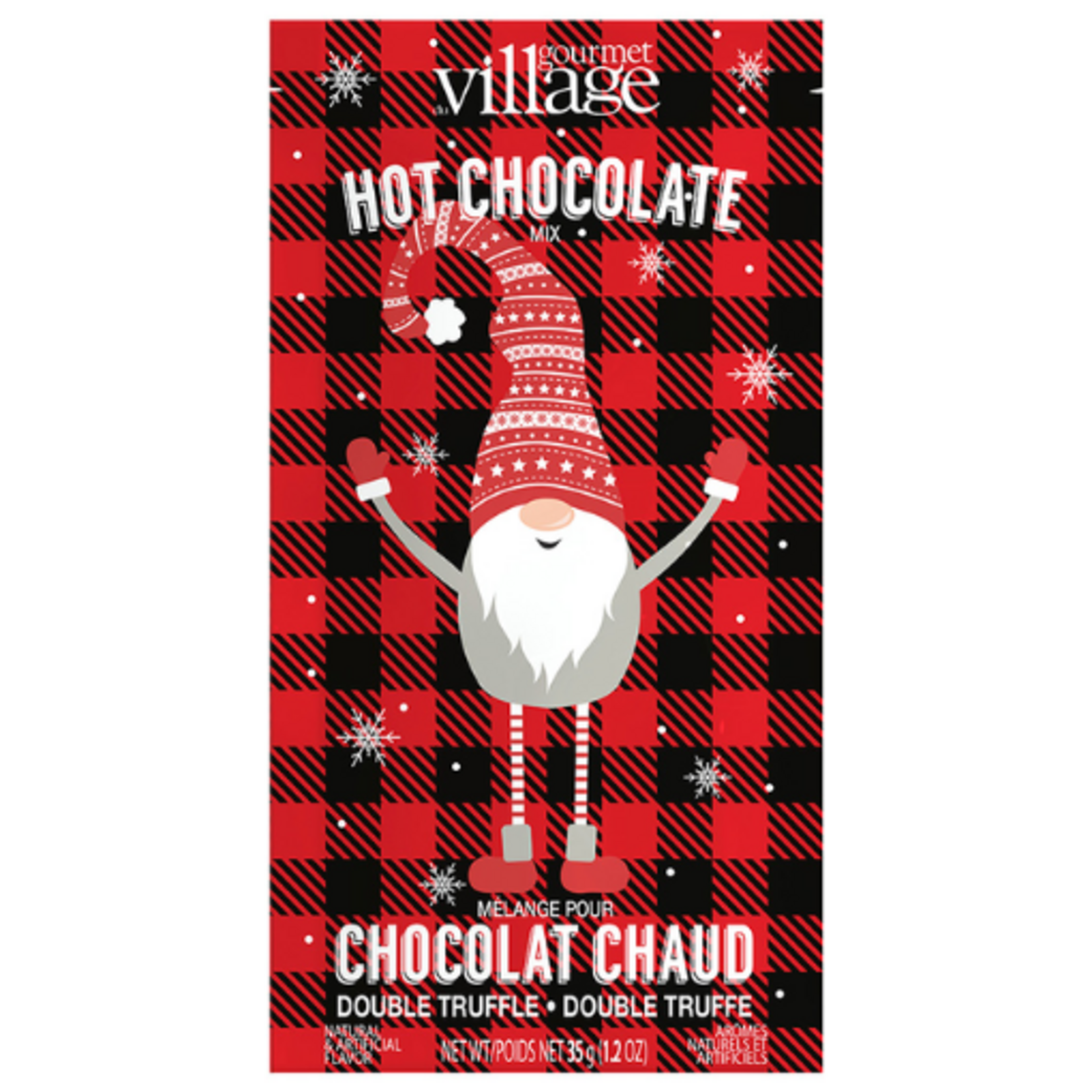 Gourmet du Village Gourmet du Village - Hot Chocolate Mix -  "Plaid Gnome" Double Truffle - 35g